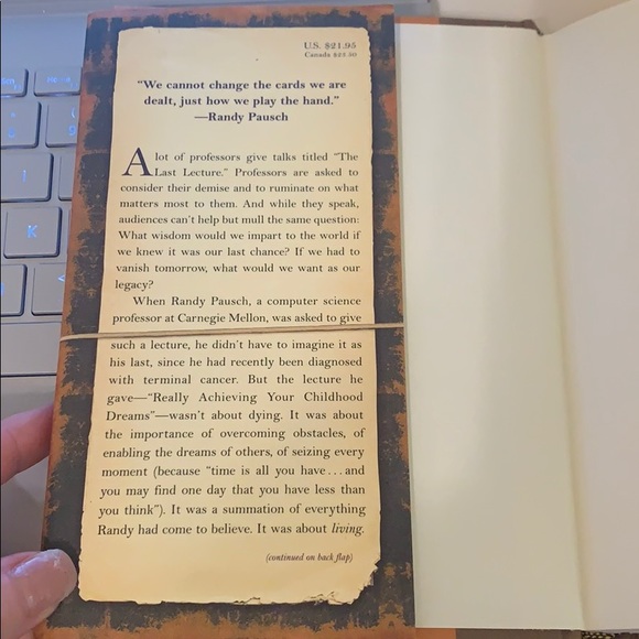 The Last Lecture By Randy Pausch (hard cover) - Picture 2 of 4